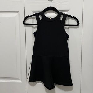 Girls Black and white stripes Size 7 Romper